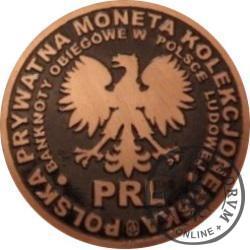 20 ludowych - BANKNOTY PRL - 10 złotych / WZORZEC PRODUKCYJNY DLA MONETY (miedź patynowana)